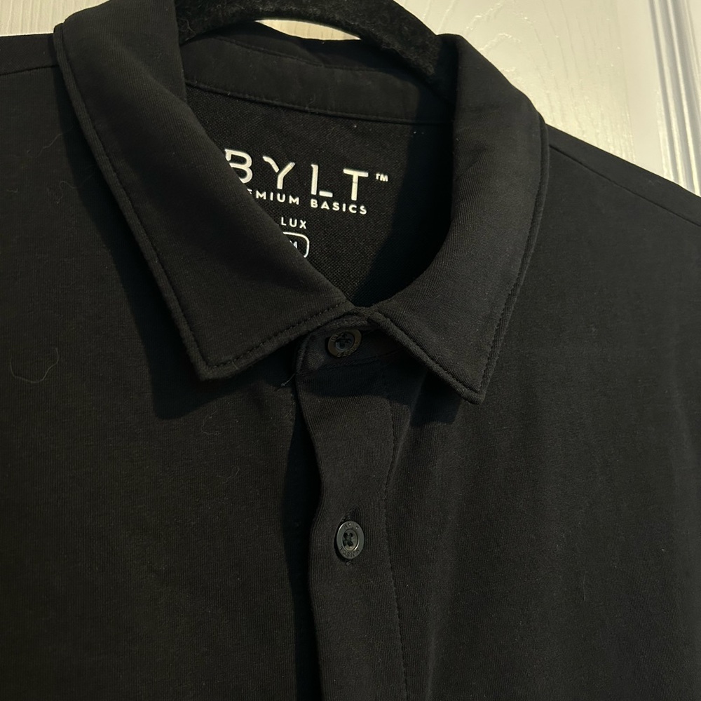BYLT Basics Black Casual Button Down Shirt